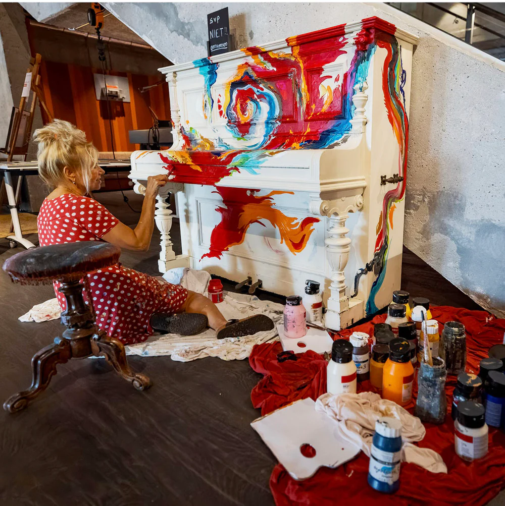 Piano HUB aan het werk