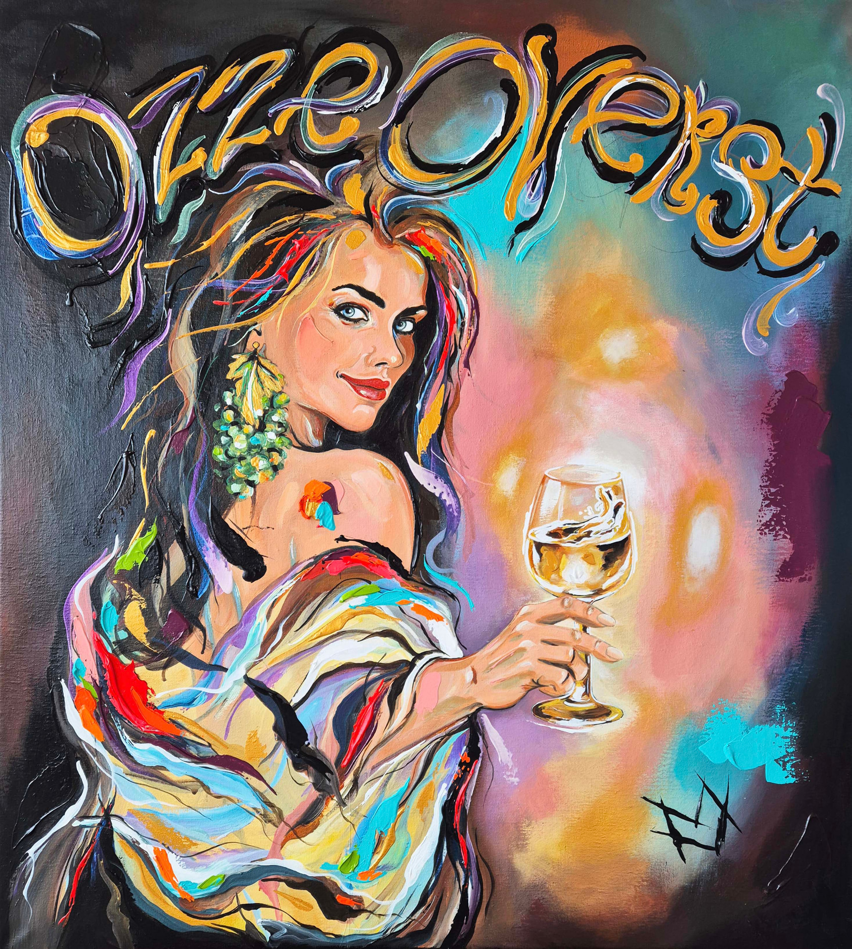 Schilderij Ozze Overst van Miriam Vleugels